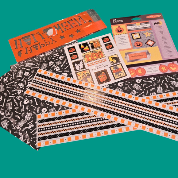 Haunted Halloween Mix Vintage Lot Scrapbooking Creepy Stickers Cuts Trick/Treat - Picture 12 of 15